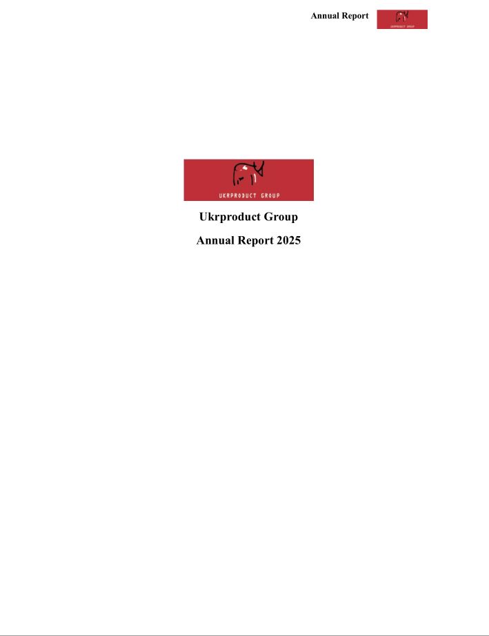 UKRPRODUCT GROUP ANNUAL REPORT 2025